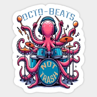 Octo Beats An Oceanic Rhythm, Drums Master Sticker